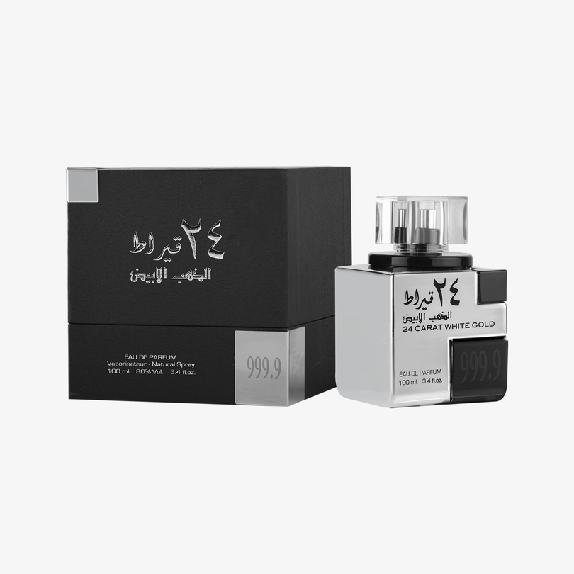 24 Carat White Gold  100ml For Unisex |EDP| Lattafa