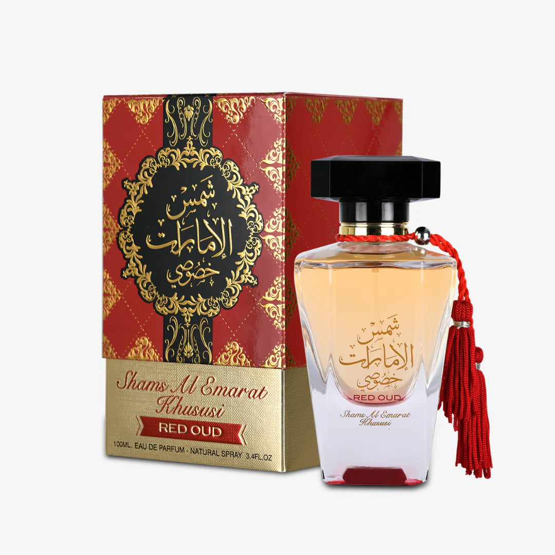 Shams Al Emarat Khususi Red Oud 100 ml for Unisex | EDP | ARD AL ZAAFARAN