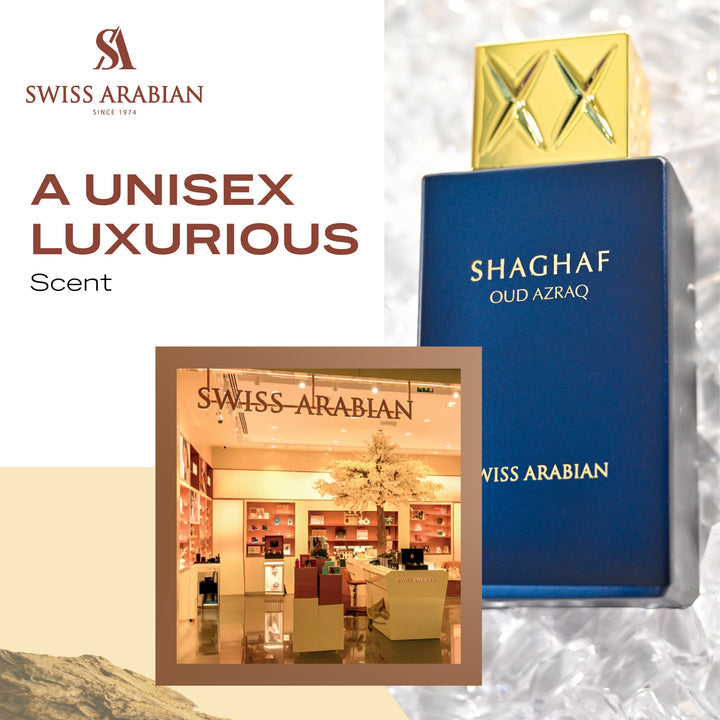 Shaghaf Oud Azraq  75ml Unisex |EDP| Swiss Arabian